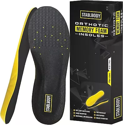 Thick Memory Foam Insoles Men/Orthotic Plantar Fasciitis Relief/Absorbs Shock • $9