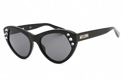 MOSCHINO MOS108/S 0807 IR Sunglasses Black Frame Grey Lenses 54 Mm • $61.89