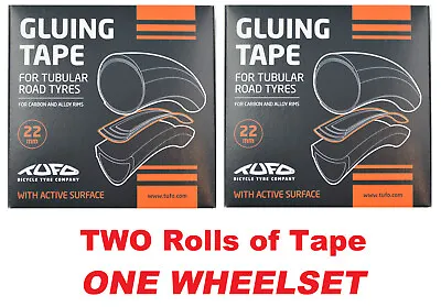 TWO 2024 TUFO Tubular Gluing Glue Tape For 700c Road Tires 22mm Fit 22-26mm Rims • $26.88