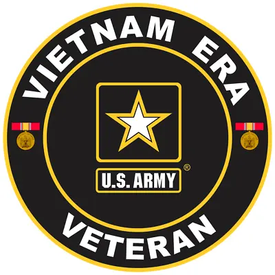 Vietnam Era Veteran Military Vinyl Sticker Car Truck Window Decal US Army Bumper • $2.74