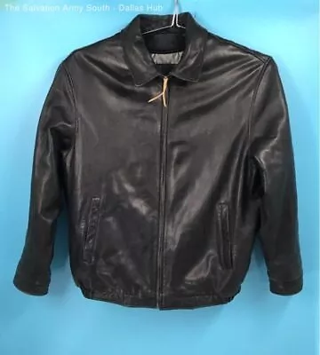 Roundtree & Yorke Mens Black Lambskin Jacket Size XLT • $14.99