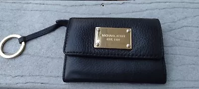 Michael Kors Small Coin Pouch Black With ID Key Holder • $19.99