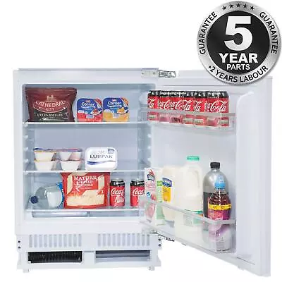 SIA RFU101 136L Built In White Integrated Under Counter Fridge With Auto Defrost • £219.99