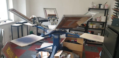 £2499 • Buy M&R Screen Printing Carousel Press 4 Colour 4 Stations - Can Be Made Into A 6/6