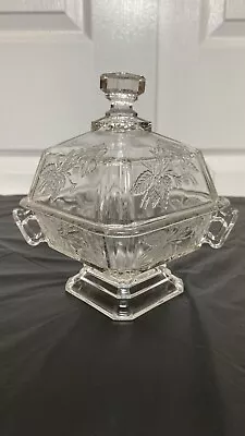 Rare Antique EAPG Foxhall By Campbell Jones & Co Covered Candy Butter Dish 1860s • $38.99