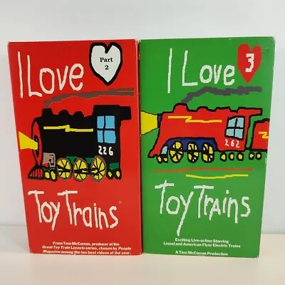 I Love Toy Trains VHS Parts 2-3 1994 TM Books Video • $15