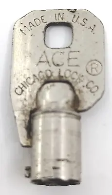 Vintage Key XX 2484 Chicago Lock Co ACE Appx. 1.5” Vending Tubular  • $8.99