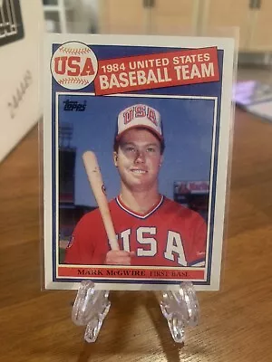 1985 Topps Mark McGwire USA #401 Team USA Rookie RC HOF? • $11