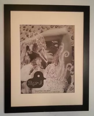 £69.95 • Buy BJORK*Vespertine*2001*ORIGINAL*POSTER*AD*QUALITY FRAMED*FAST WORLD SHIP
