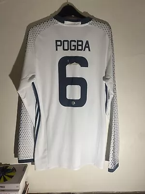 Paul Pogba Manchester United 2016/17 Long Sleeve Third Football Shirt Medium. • £23