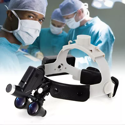 Medical Surgical Dental Headband Loupe Binocular Magnifier With LED Headlight • $137.75