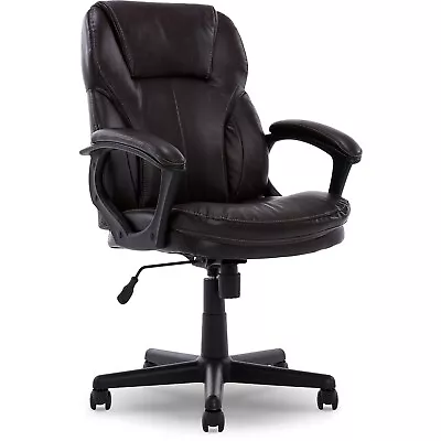 Serta Manager's Office Chair Puresoft Faux Leather Roasted Chestnut Brown • $263.68