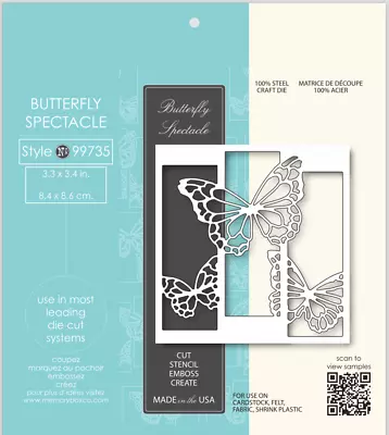 Memory Box Die Butterfly Spectacle Craft Die 99735 • $14.99