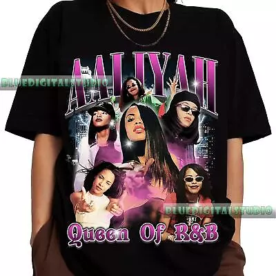 Aaliyah Vintage Vintage Bootleg T-Shirt  Aaliyah Homage Graphic Unisex Sweatshir • $18.99
