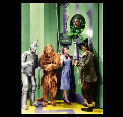 RARE Wizard Of Oz Emerald City PHOTO 1939 Cast Judy GarlandBert LahrJack Haley • $5.48