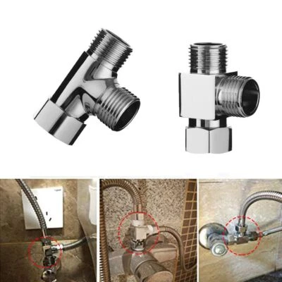$14.69 • Buy 1/2  3 Way Brass Faucet Diverter Valve Adapter Splitter Hardware
