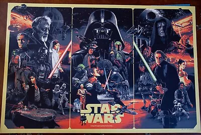 Gabz Star Wars Trilogy Regular Edition Grzegorz Domaradzki Screen Print Triptych • $140