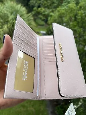 Michael Kors Women Lady PVC Or Leather Trifold Clutch Credit Card Holder Wallet • $73.24