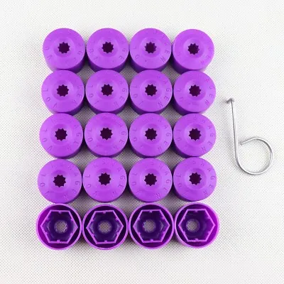 For VW Volkswagen Wheel Lug Nut Bolt Cover Caps Set Of 20 Purple 1K06011739B9 • $10