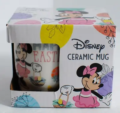 DISNEY Minnie Mouse Happy Easter Ceramic Mug New In Box • $12