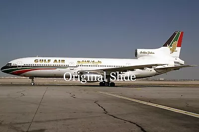 Aircraft Slide - Gulf Air L.1011 Tristar A4O-TV@ DUBAI 1984       (B082) • £1.99