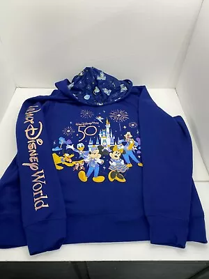 $109.95 • Buy Disney World 50th Anniversary Character Fab 5 Medium Hoodie Jacket Zipper Hooded