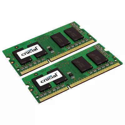 Crucial 8GB Kit 2 X 4GB DDR3 1066 MHz PC3-8500 Sodimm Memory Apple Mac Book  Pro • $79.99