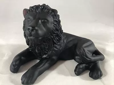 Daum Signed Heavy Lead Crystal Black 5” Detailed Lion Figurine Made In France • $349