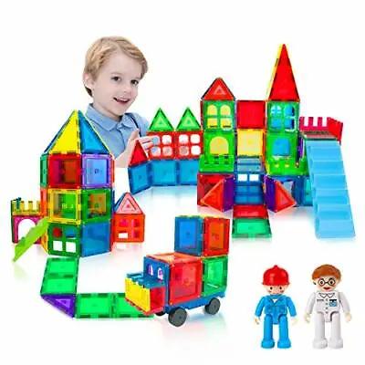 $21.98 • Buy 60 Pcs Magnetic Tiles Building Blocks Kids Toys Gifts For Boy Girls 3-9 Year Old