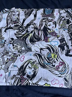 Mattel Monster High Ghouls Rule Twin Flat Sheet  2012 Franco Manufacturing  • $16