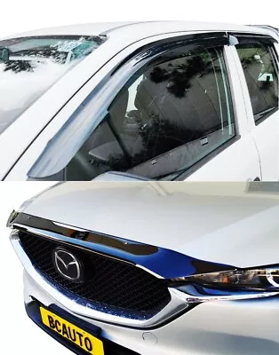 Bonnet Protector & Weathershield Visors For Mazda CX-5 2017-22 KF • $119.95