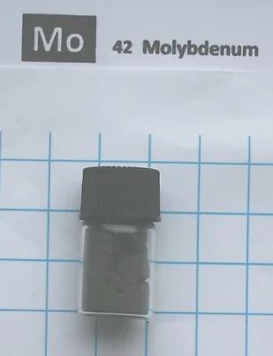 3 Gram 99.9% Molybdenum Metal Powder In Glass Vial Element 42 Sample • $7.65