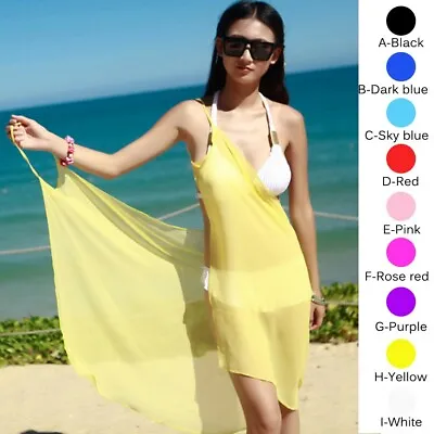 $6.59 • Buy Girl's SizeS-L Sarong Sexy Wrap Bikini Swimwear Cover Up SEXY Summer Beach Dress