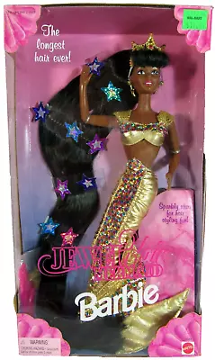 Vintage 1995  Jewel Hair Mermaid  African American Barbie Doll #14587 - Sealed • $199.75