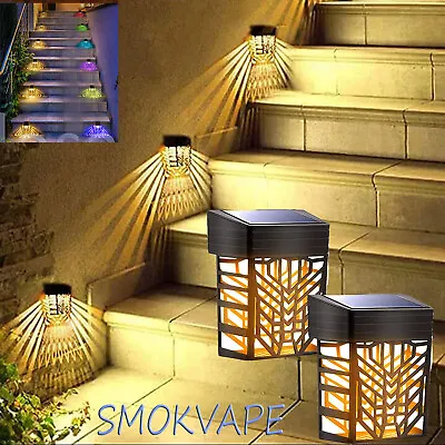 8 Pack New Solar Deck Lights Outdoor Waterproof LED Steps Lamps For Stairs Fence • $13.99