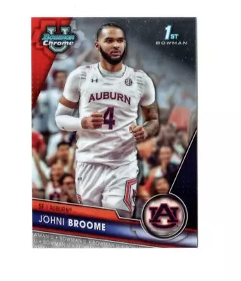 3 Count Lot 2023 Bowman Chrome U Johni Broome Rookie Cards #6 Auburn Tigers RC • $3.49