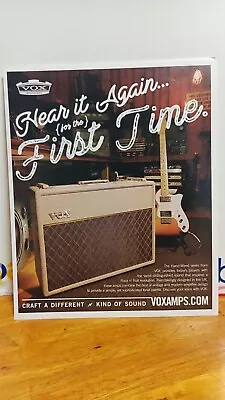 Vox Ac30 Guitar Amplifiers Handwired Amps  Guitar  Print Ad 11 X 8.5  B3 • $5.60