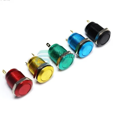 12mm Mini Metal Momentary Push Button Switch Waterproof Starter Switch 3A 250V • $1.77