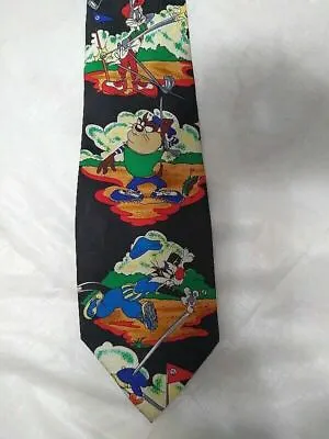 $7.18 • Buy Taz, Bugs, Daffy  Looney Tunes  Golf Men's Tie - Vintage 1993 - Nice! Free Ship!