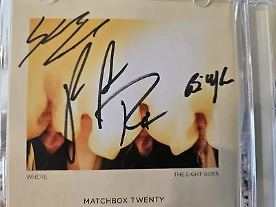 Matchbox Twenty Signed Cd Autographed Where The Light Goes 20 Match Box Auto New • $42