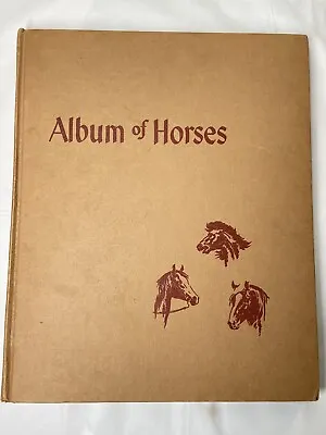 Album Of Horses By Marguerite Henry 1961 Hardcover Illustrated • $9.99