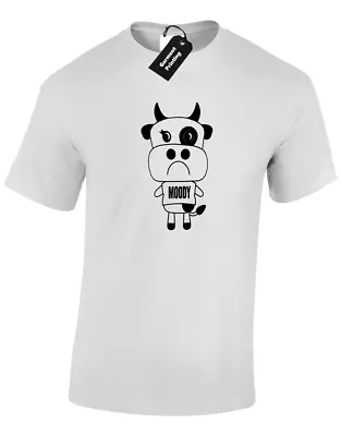 Moody Cow Unisex T Shirt Funny Design Great Comedy Gift Present Idea S - 5xl • £9.99