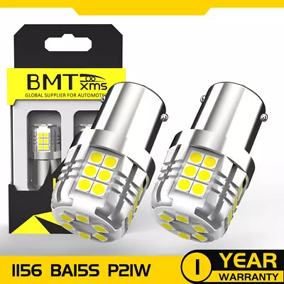 2pc White 1156 P21W LED Reverse Backup Light Bulbs For Chevy Corvette C2 C3 C4 • $12.99