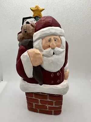 ViTG Christmas Santa  InChimney X Eddie Walker Midwest Cannon Falls Toy Bear • $21