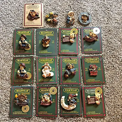 Lot Of 15 Boyds Bears Bearwear Pins + 1 Fridgewear Magnet • $14.99