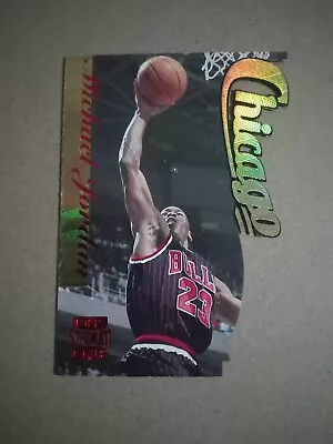 Michael Jordan 1996-97 Stadium Club Fusion #F1 Die-Cut SHARP • $40