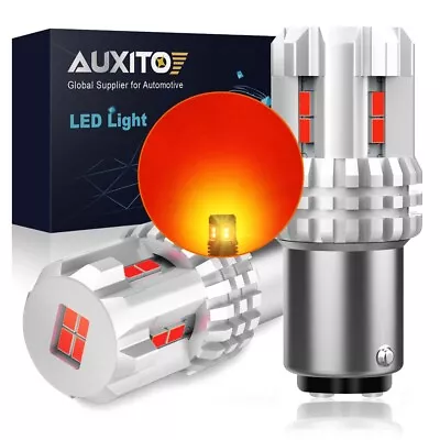 2X Super Red 1157 Brake LED Tail Lamp Stop Signal Bulb 7507 BAY15D 2057 AUXITO • $13.29