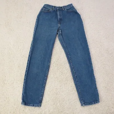 VINTAGE Levis Jeans Womens 11 Blue Denim Red Tab Tapered MediumWash 80s USA • $15