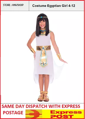 Costume Ancient Egyptian Roman Medieval Greek Girls 4-12 Years Book Week Party • $37.99