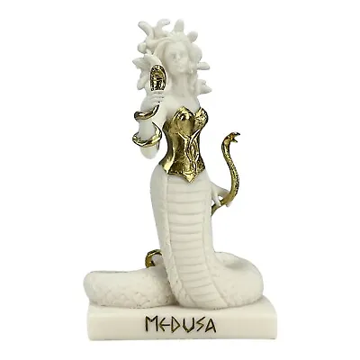 Mermaid Medusa Snake Hair Woman Female Symbol Greek Roman Statue Sculpture Gold • $44.20